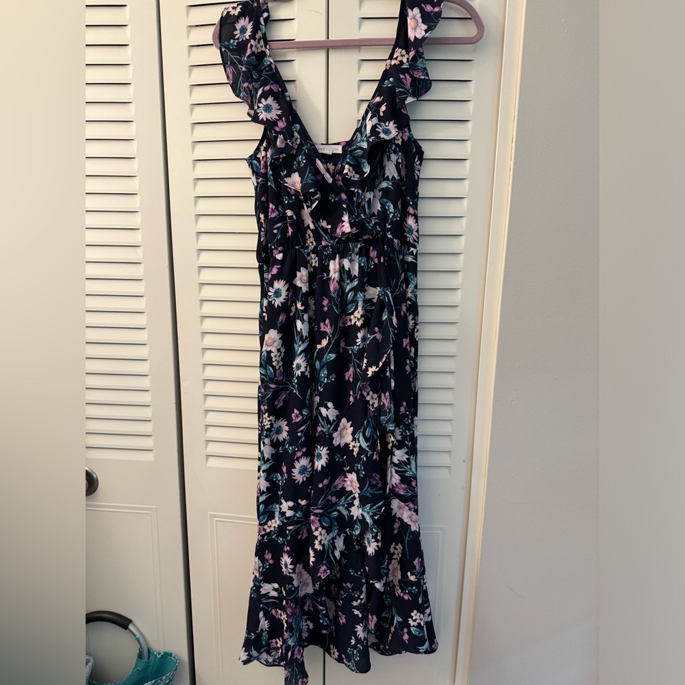 Midi wrap style dress, worn once to a wedding